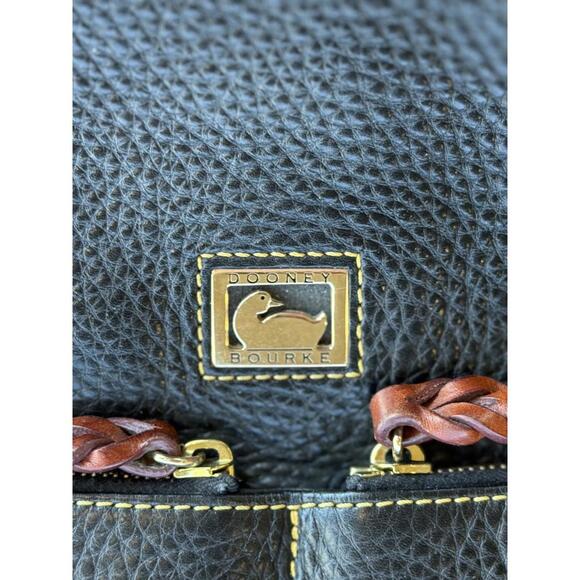 Dooney & Bourke Dillen Pocket Navy Pebbled Leather Hobo Bag - Picture 14 of 14